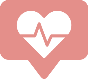 Heart icon with heartbeat inside